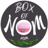Box of Nom logo for handcrafted macarons and premium sweet treats.