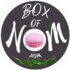 Box of Nom logo for handcrafted macarons and premium sweet treats.
